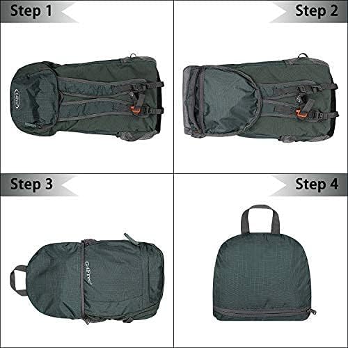 G4Free 40L Faltbarer Rucksack, Wanderrucksäcke Ultraleicht, Wasserdichter Trekkingrucksack Daypack D