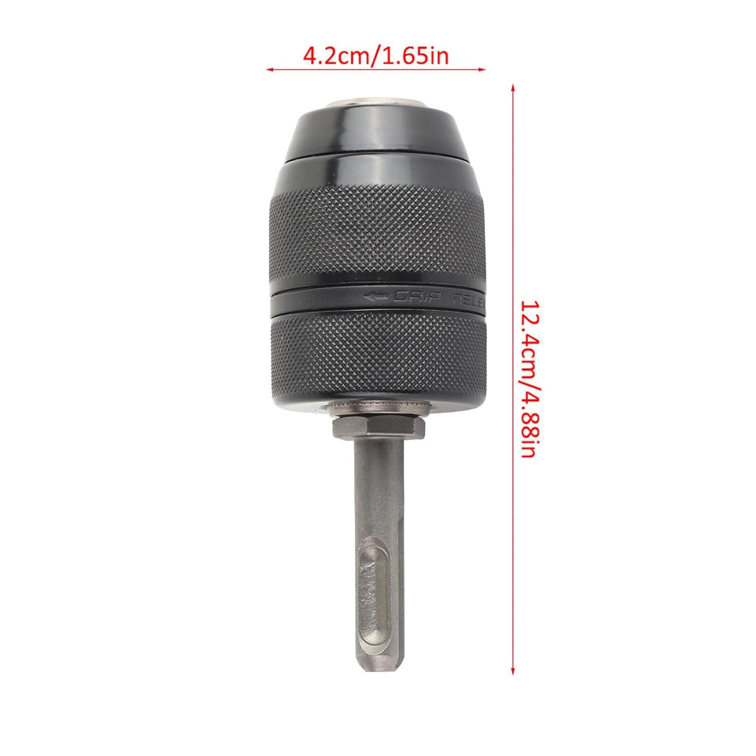 Schnellspannbohrfutter, Schnellwechsel-Bohrfutter, aus Chrom-Vanadium-Stahl, 2-13 mm / 0,08-0,51 Zol