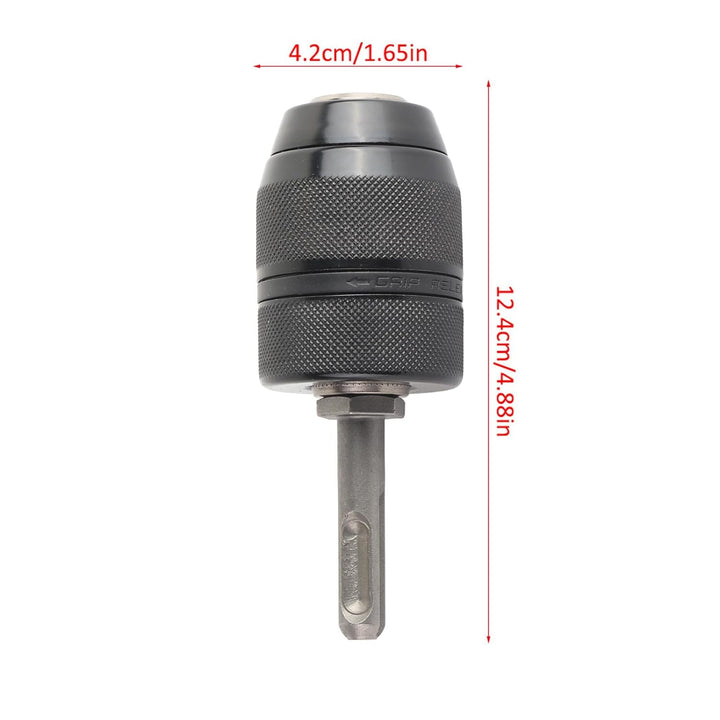 Schnellspannbohrfutter, Schnellwechsel-Bohrfutter, aus Chrom-Vanadium-Stahl, 2-13 mm / 0,08-0,51 Zol