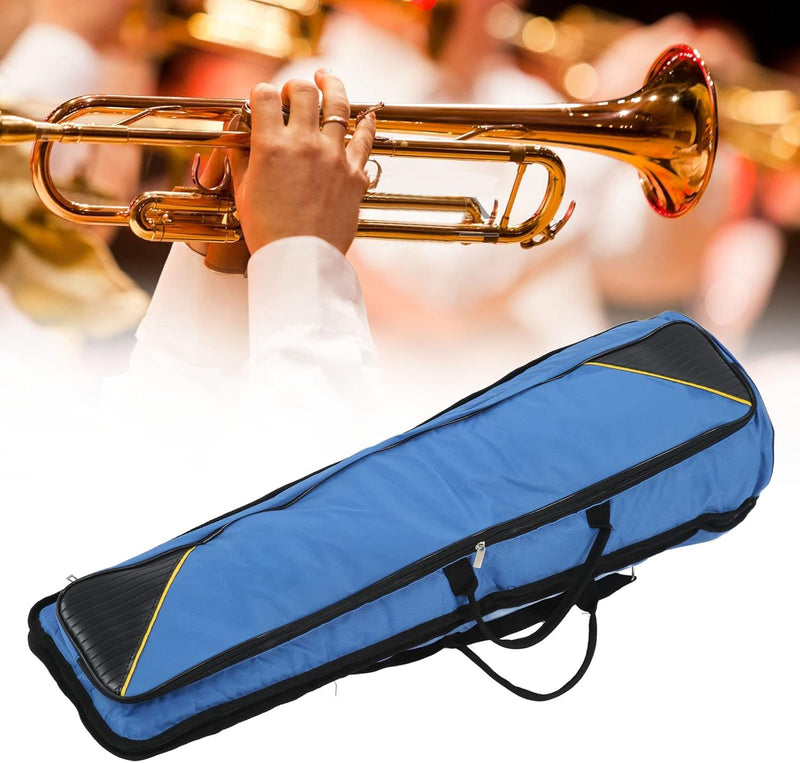 Snufeve6 Posaunentaschen, Oxford Tuch Tragbare Posaune Gig Bag für Tenorposaune(Blau), Blau