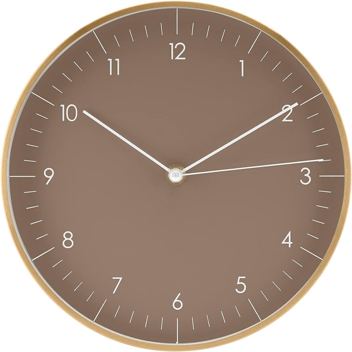 LUUK LIFESTYLE Skandinavische Quarz Wanduhr mit leisem Uhrwerk, ohne Ticken, nordisches Design, Gesc