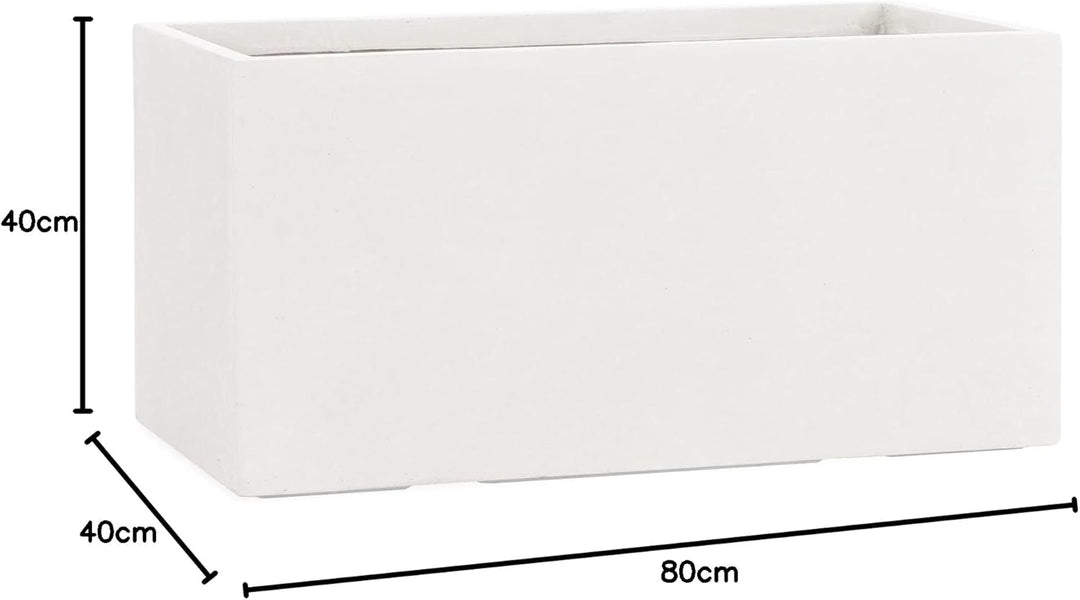 Pflanzwerk® Pflanzkübel TUB Sand 40x80x40cm *Frostbeständiger Blumenkübel* *UV-Schutz* *Qualitätswar