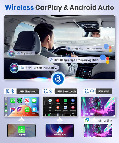Podofo Autoradio Für Mercedes Benz E-Klasse W211 W219/CLS-Klasse 2005-2008 1+16G Carplay Wireless Bl