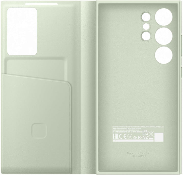 Samsung Smart View Wallet Smartphone Case EF-ZS928 für Galaxy S24 Ultra, Handy-Hülle, Kartenfach, Si