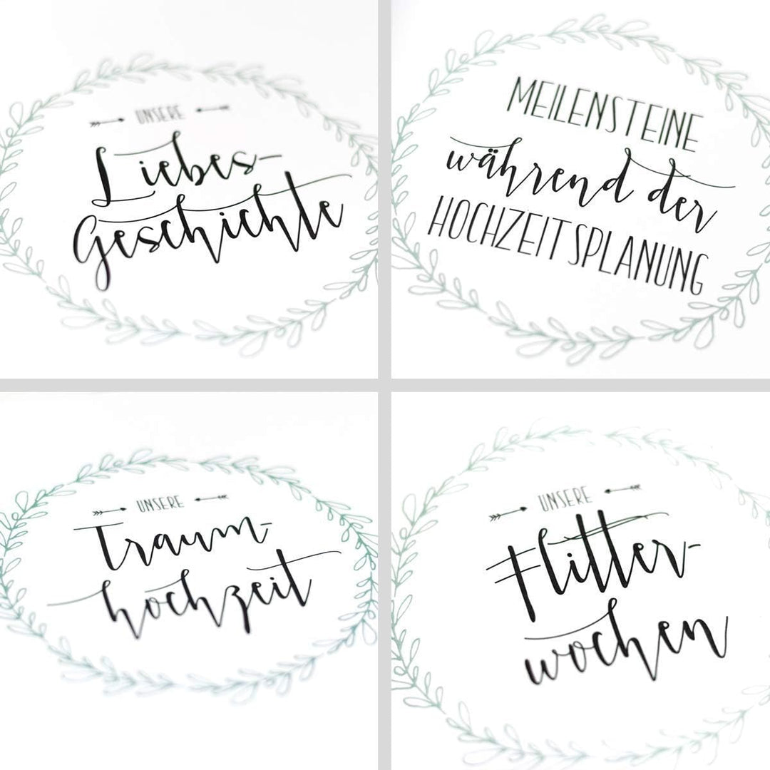 Hochzeitsalbum gestalten - Unsere Traumhochzeit, Erinnerungsalbum, Geschenk zur Hochzeit, Hochzeitsg
