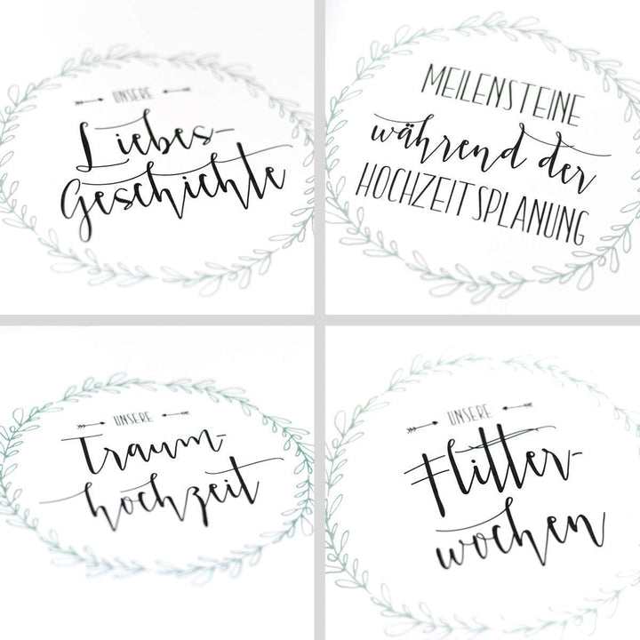 Hochzeitsalbum gestalten - Unsere Traumhochzeit, Erinnerungsalbum, Geschenk zur Hochzeit, Hochzeitsg