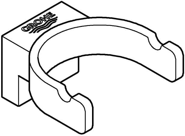 Grohe 41049000 Selection | Accessoires-Badetuchhalter | Chrom | 41058000 Chrom Doppelter Bademantelh