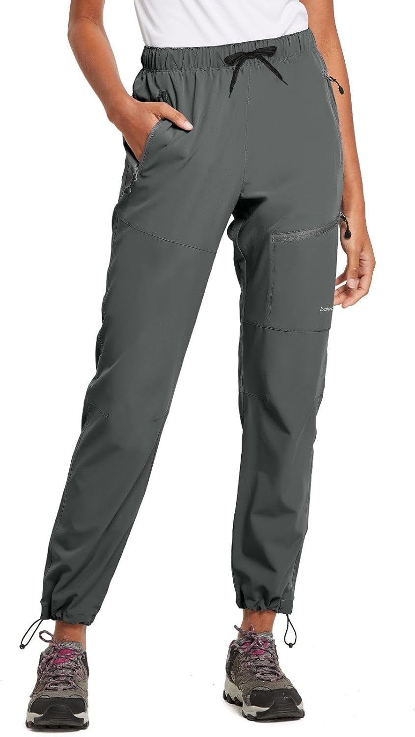 baleaf Damen Outdoorhose Wanderhose Wasserdicht Schnelltrocknend Leicht Trekkinghose Capris UV Schut