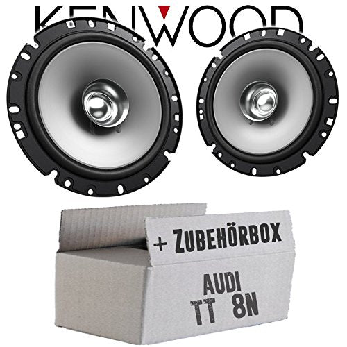 Lautsprecher Boxen Kenwood KFC-S1756-16,5cm Koax Auto Einbauzubehör - Einbauset passend für Audi TT