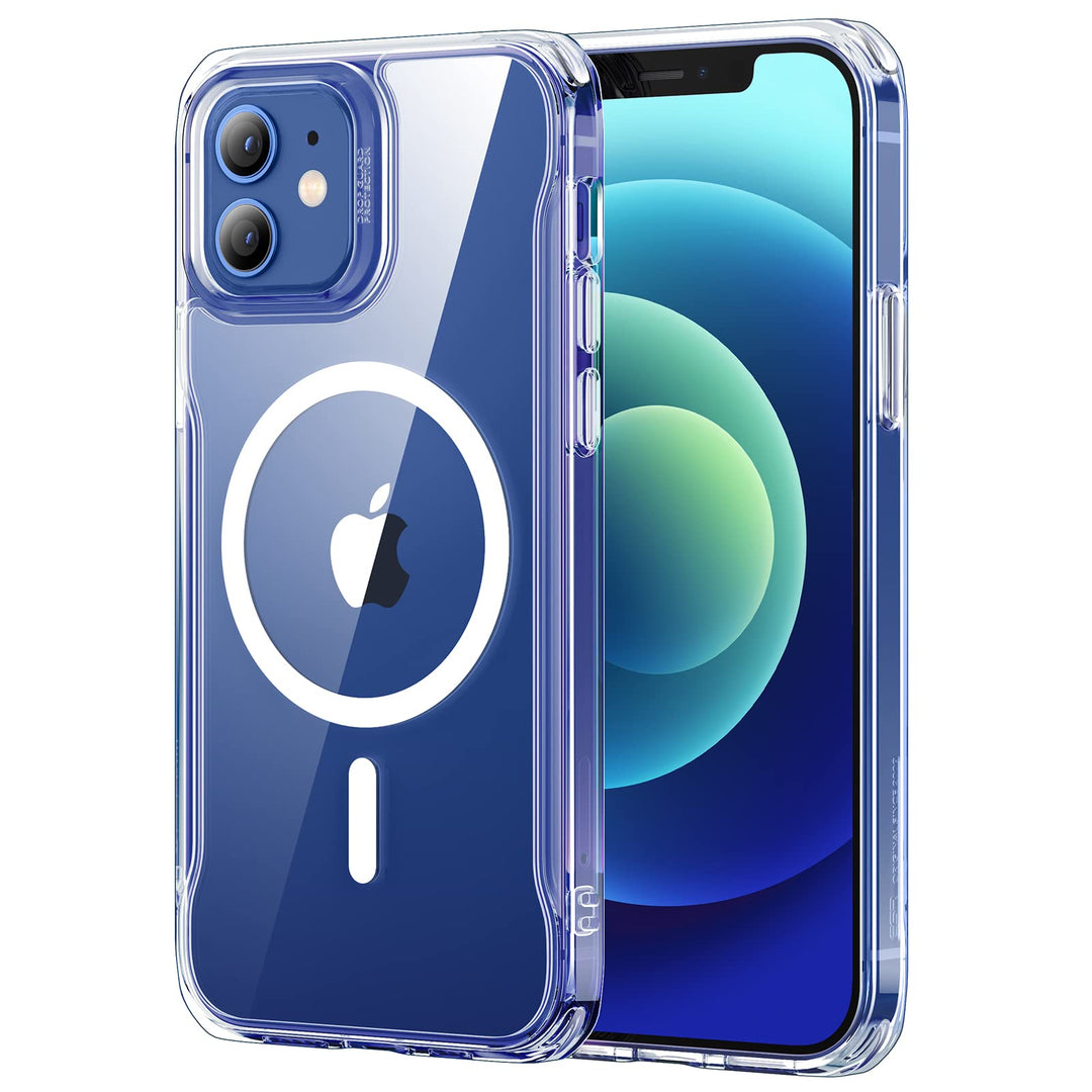 ESR Hülle für iPhone 12, iPhone 12 Pro 2020 Sidekick Hybrid Magafe Case, Transparent Handyülle mit H