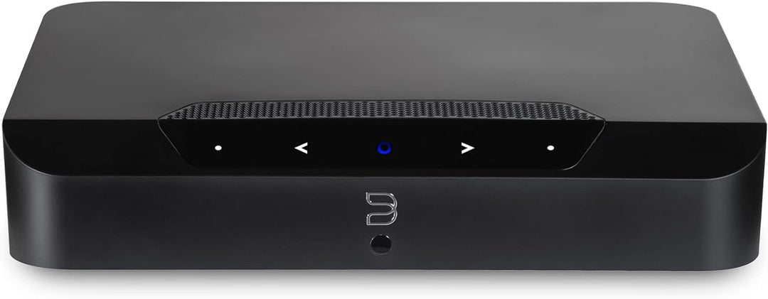 Bluesound Powernode Edge kompakter kabelloser hochauflösender Multiroom Musik-Streamer - Schwarz Bla