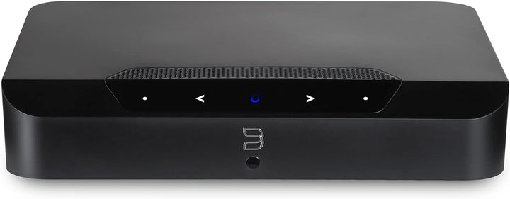 Bluesound Powernode Edge kompakter kabelloser hochauflösender Multiroom Musik-Streamer - Schwarz Bla