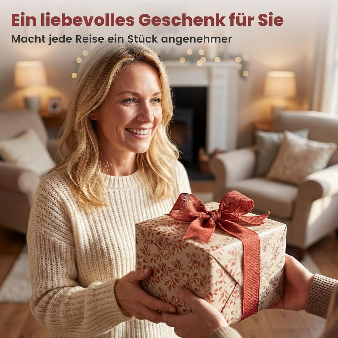 COSYLAND Nackenkissen Flugzeug & Auto - 360° Support Memory Foam Reisekissen Verstellbar - Ergonomis
