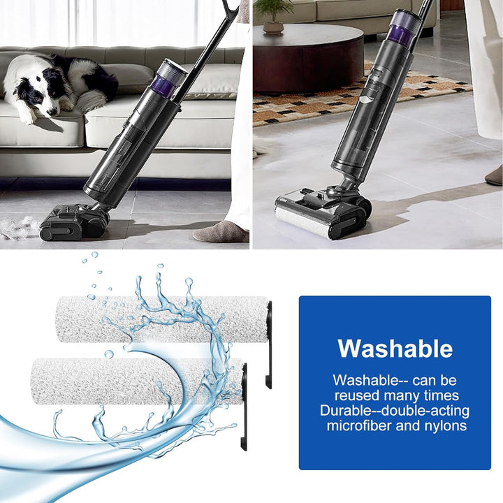Bürstenwalze und Filter Zubehörset für JONR ED12 Pro Max Nass Trockensauger Ersatzteile (2 bürste, 2