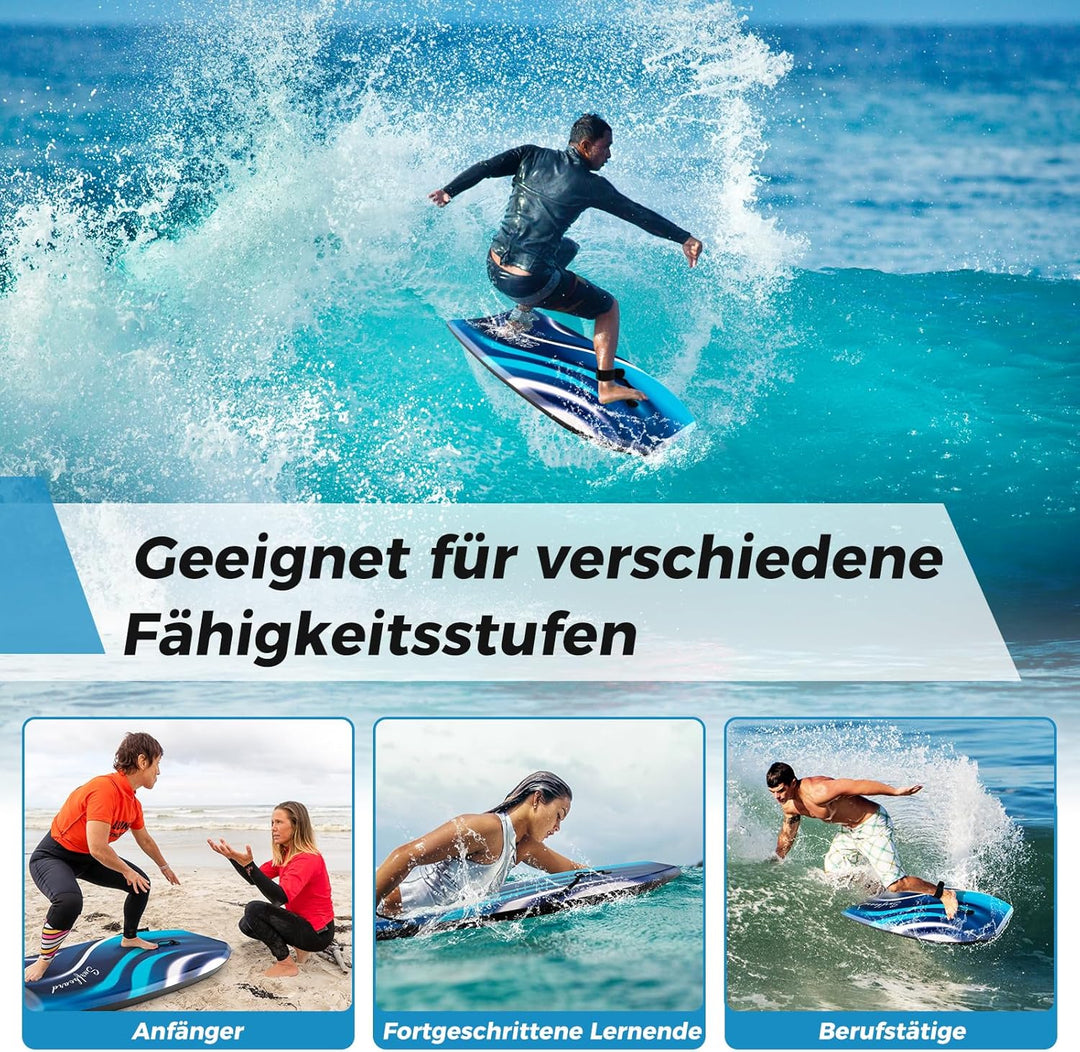 GOPLUS Bodyboard, Schwimmbrett Schwimmboard leicht tragbar für Strand, Meer, Surfboard, Sup-Board mi