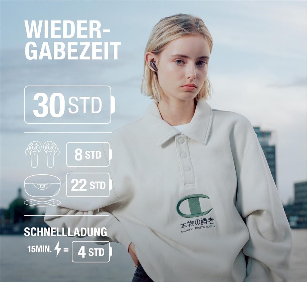 Fresh 'n Rebel Twins Rise, kabellose In-Ear-Bluetooth-Kopfhörer mit Geräuschunterdrückung, Ambient M