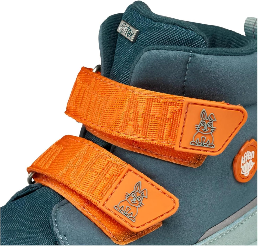 Affenzahn Winterstiefel Vegan Comfy warm gefüttert, wasserdicht mit Kletterverschlüssen, Grösse 21-3