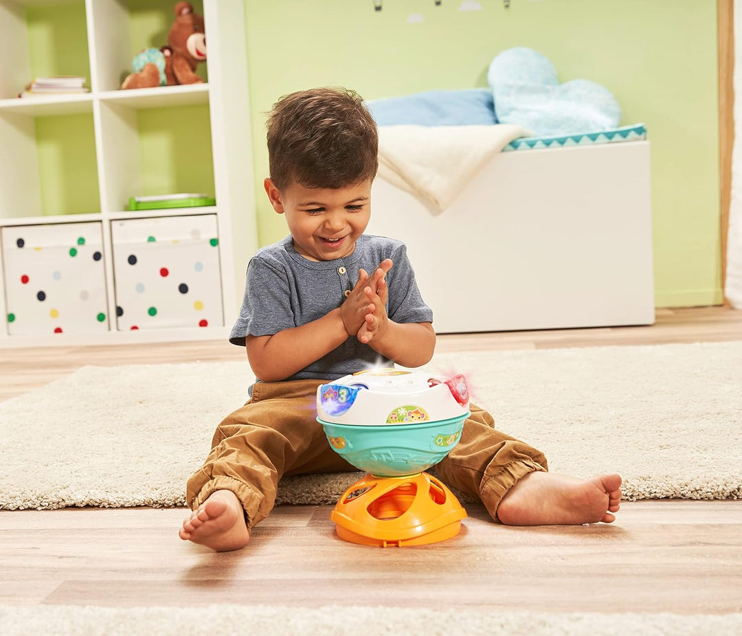 VTech Baby 3-in-1 Magischer Musikball – Interaktives Babyspielzeug, das sich von allein bewegt und M