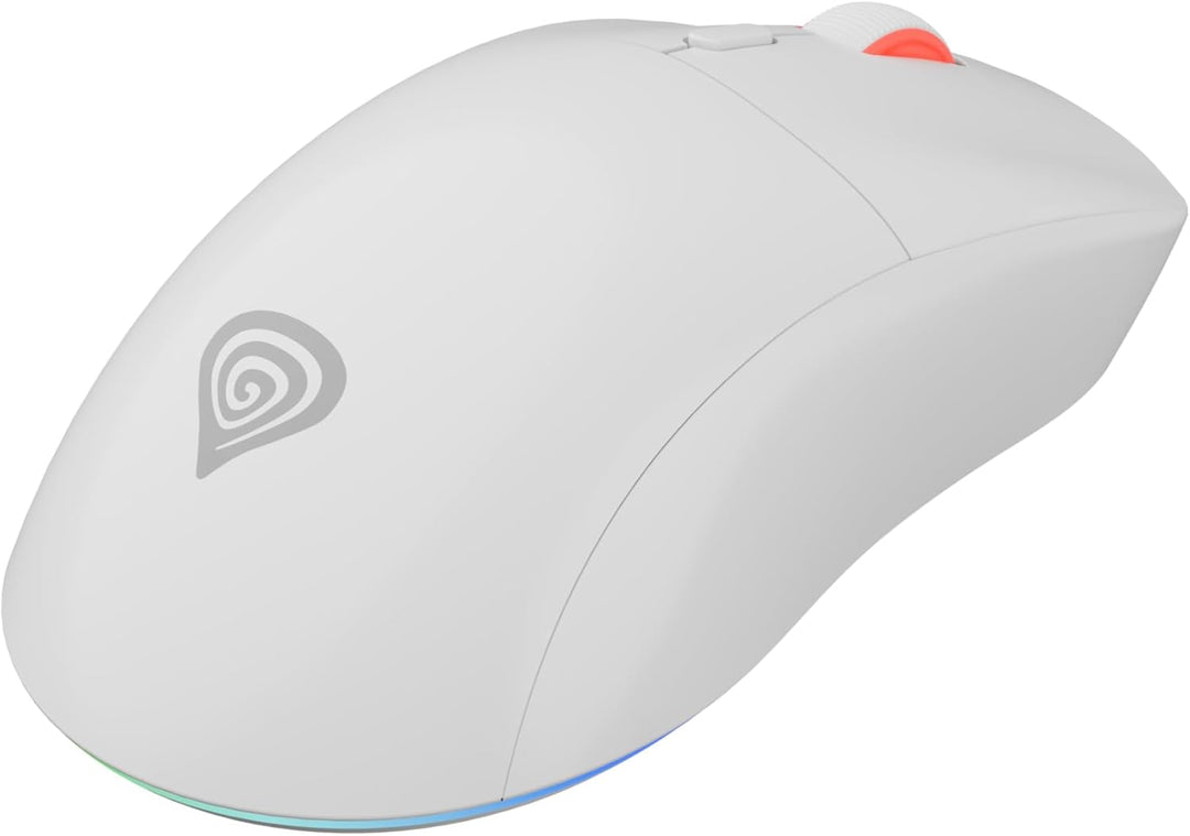 Genesis Zircon XIII Custom Wireless Gaming Maus Weiss, Hot-Swap Switches, Pixart PAW3395 26000 DPI,