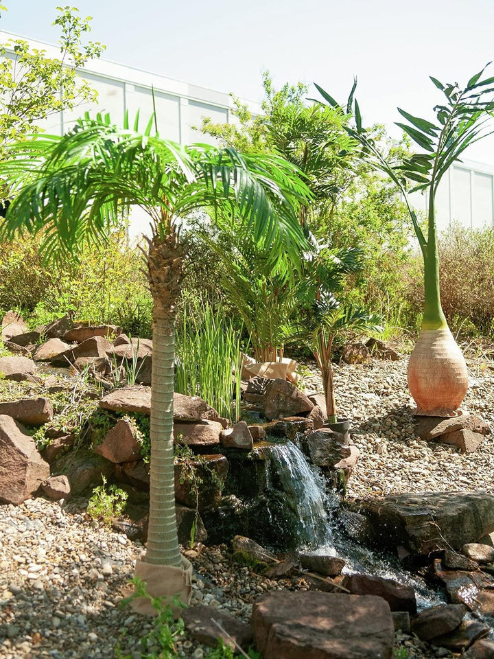 EUROPALMS Phönixpalme Luxor, Kunstpflanze, 240cm | Phönixpalme mit imposantem Blattwerk
