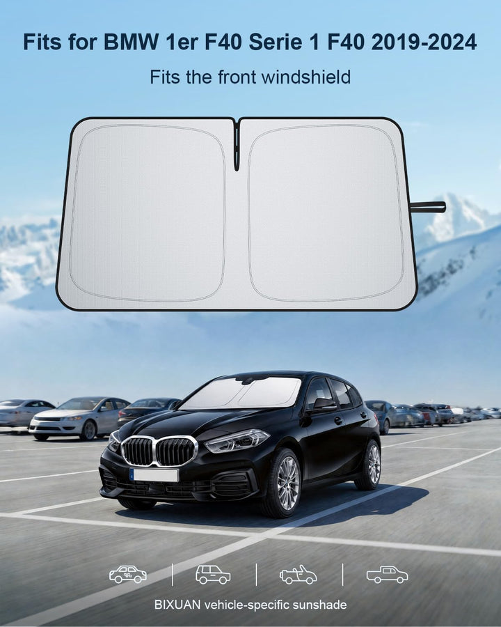 BIXUAN Frontscheiben-Sonnenschutz kompatibel mit BMW 1er F40 Serie 1 F40 2019-2023 2024 Auto Sonnens