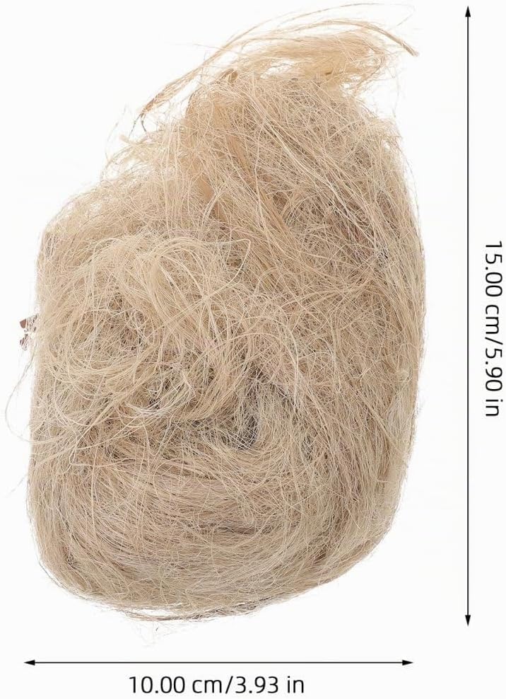 1Packung Vogelnest Natürliches Vogelnest-Material aus Jute und Seide für Nestbau und Verstecke Geeig