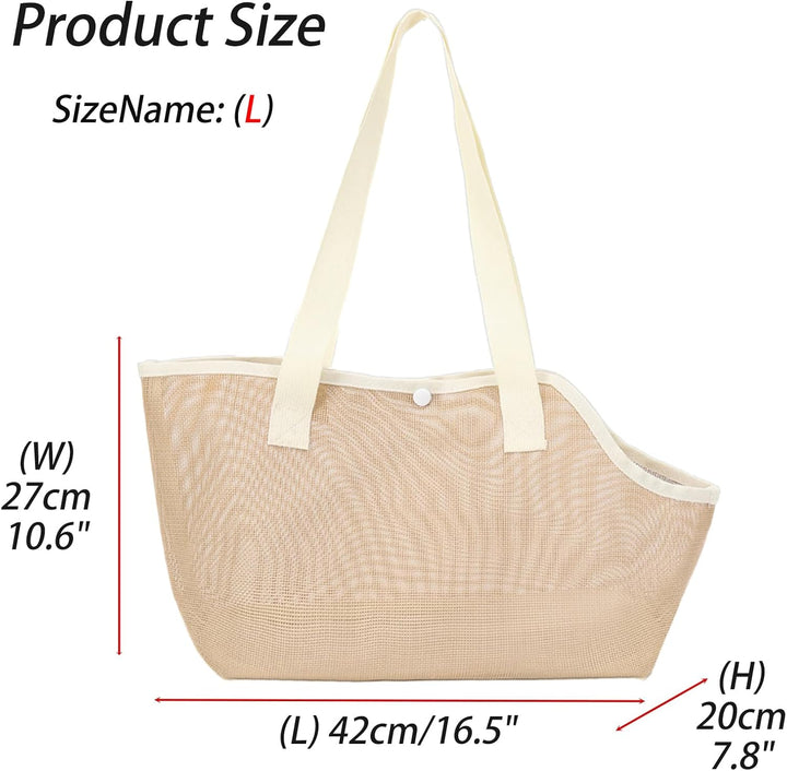 Hundetasche für Kleine Hunde Katze, Sommer Atmungsaktiv Netz Strand Tasche Hund Haustiere Carrier So