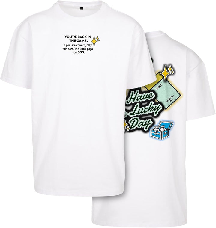 Mister Tee Herren Intepol Oversize Tee XXL Weiss, XXL Weiss