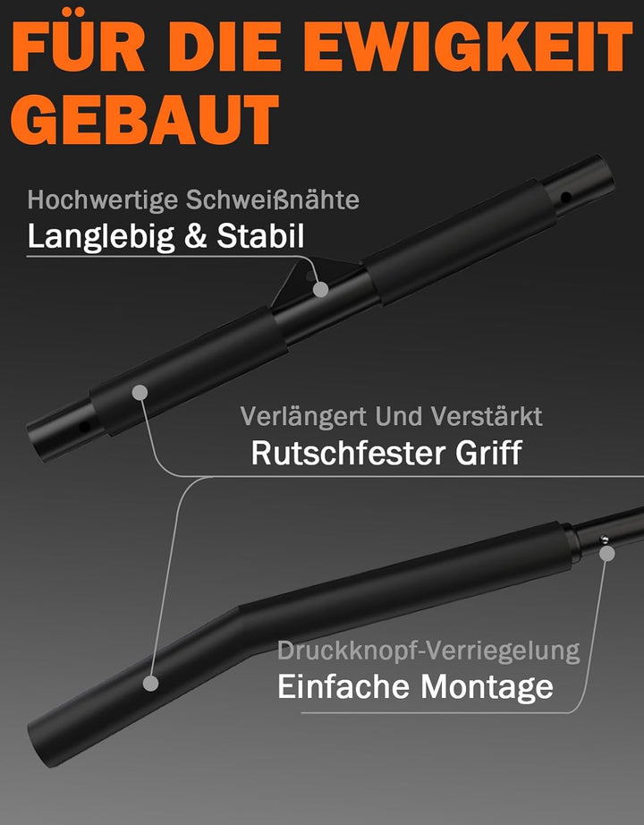 Fitarc Latzugstange 102 cm, durchgehender rutschfester Griff, Lat Pulldown Stange für Kabelzugmaschi