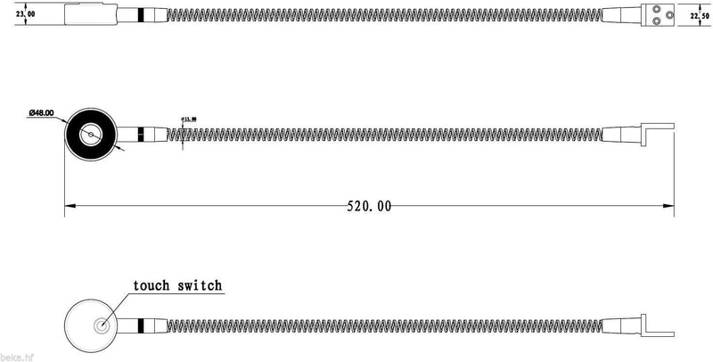 LED Bettleuchte Leseleuchte Bettlampe Flexleuchte chrom silbergrau Touch Schalt, Farbe:silbergrau/al