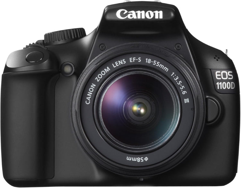 Canon EOS 1100D SLR-Digitalkamera (12 Megapixel, 6,9 cm (2,7 Zoll) Display, HD-Ready, Live-View) Kit