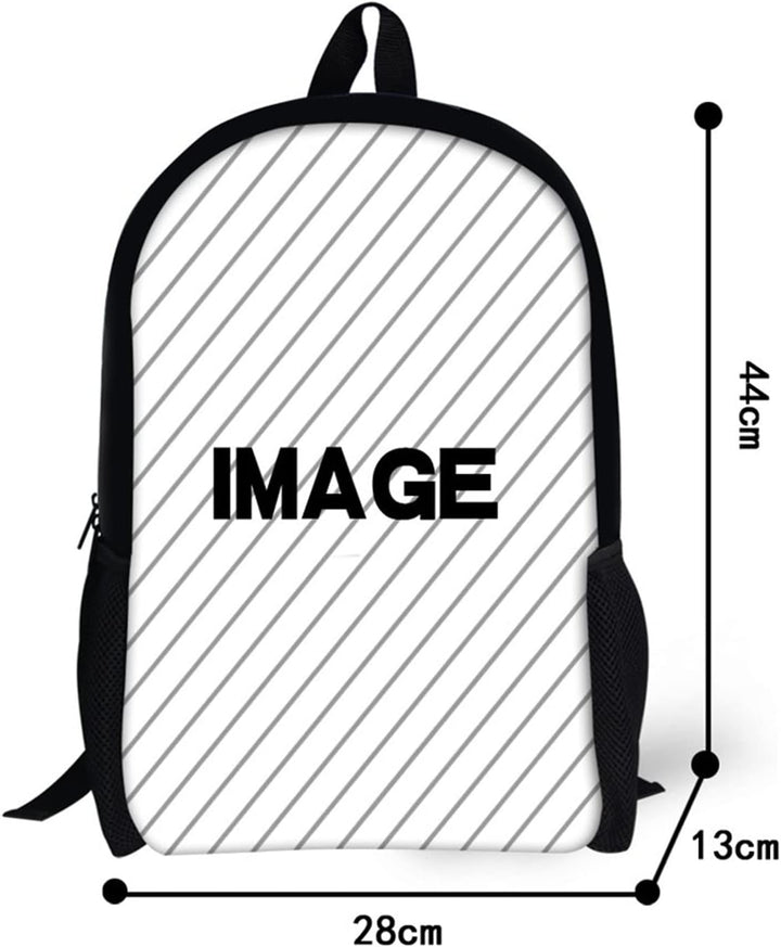 Kuiaobaty Jungen Schulrucksack Set, Panda Wolf Traktor Büchertasche Federmäppchen Mittagessen Tasche