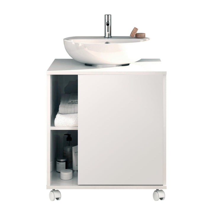 MUEBLES PITARCH Pitarch Möbel, Holzwerkstoff, weiss Hochglanz, 64 x 59 x 45 cm