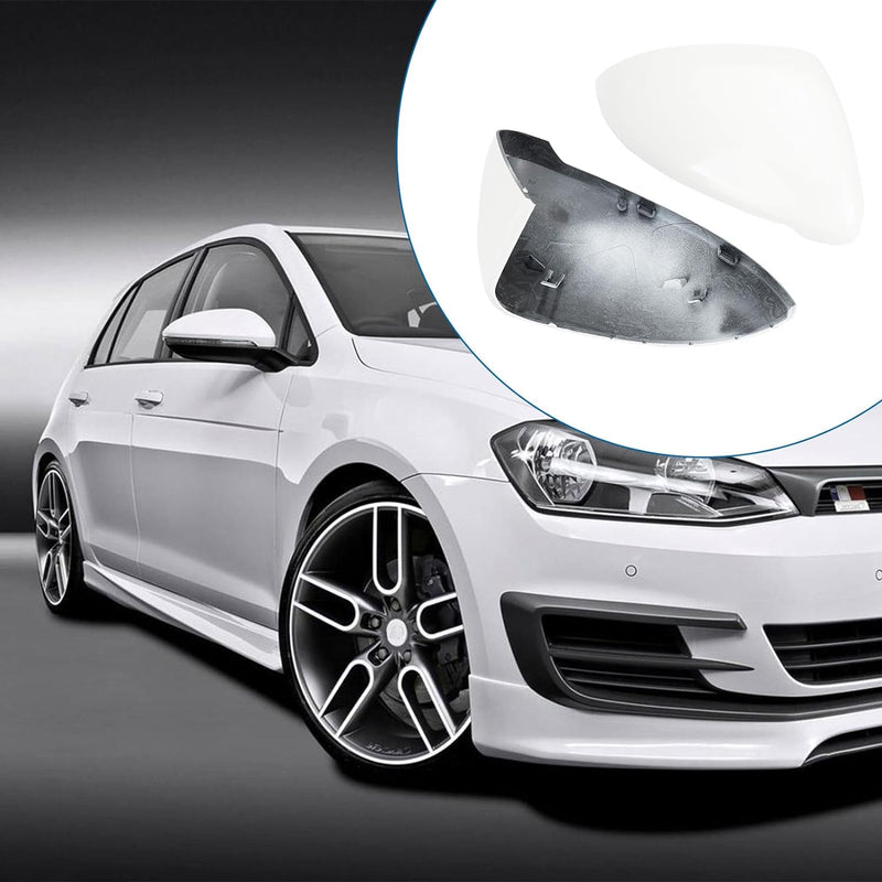 1 Paar Spiegelabdeckungen Ersatz für VW Golf MK7 MK7.5 R GTD VII 2013-2018, Auto Spiegelkappen Ausse