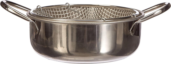 Excèlsa Frittiertopf, Edelstahl, Durchmesser 24 cm., Silber