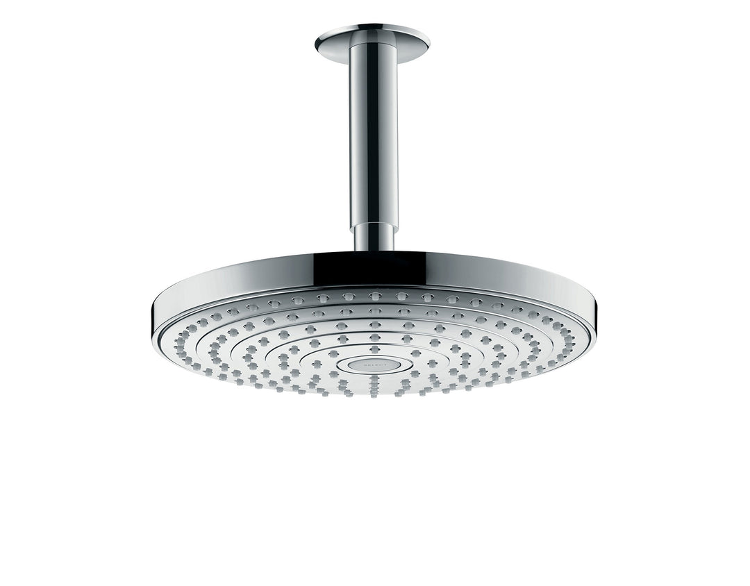 hansgrohe Raindance Select S 240 wassersparender Duschkopf, Kopfbrause für Deckenmontage, 2 Strahlar
