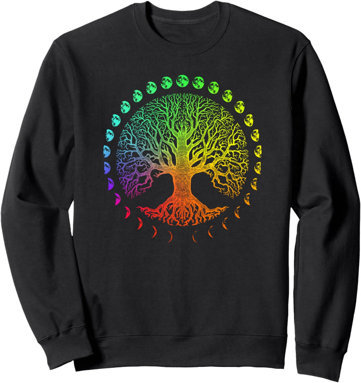 Baum des Lebens Phasen des Mondes Geschenk – Prisma Sweatshirt