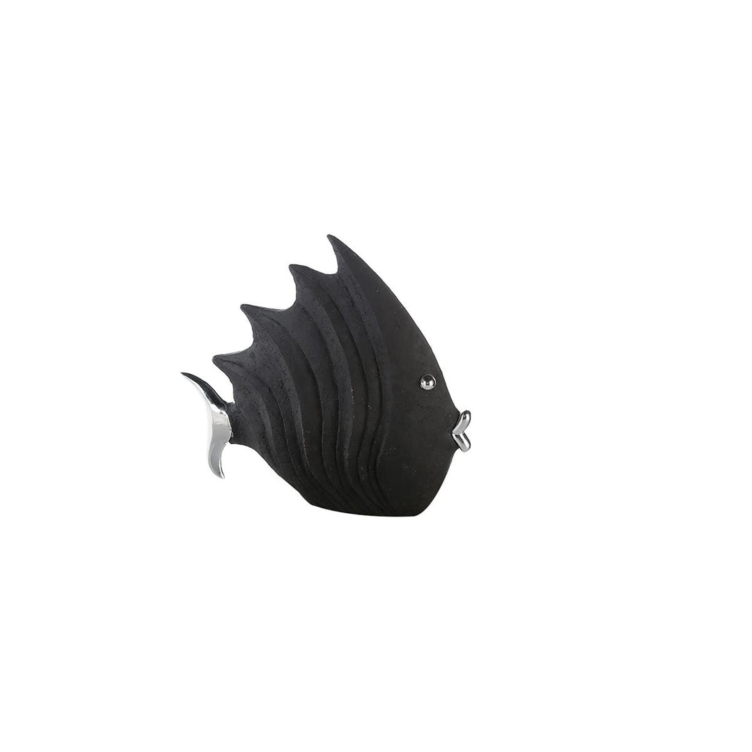 Casablanca - Figur/Dekofigur - Fisch - Poly - Farbe: schwarz - 26 x 29 cm Höhe 26 cm Schwarz, Hö