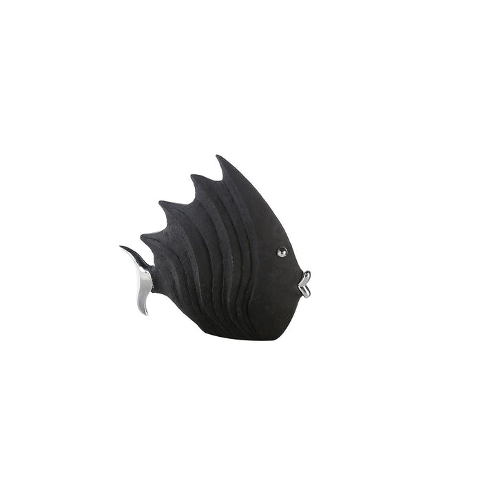 Casablanca - Figur/Dekofigur - Fisch - Poly - Farbe: schwarz - 26 x 29 cm Höhe 26 cm Schwarz, Hö