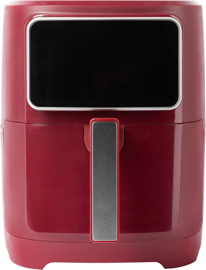 BERGNER MAROON - PFAS-Freie Heissluftfritteuse 1800W 6.9L - 8 Kochprogramme - Air Fryer mit Keramikb