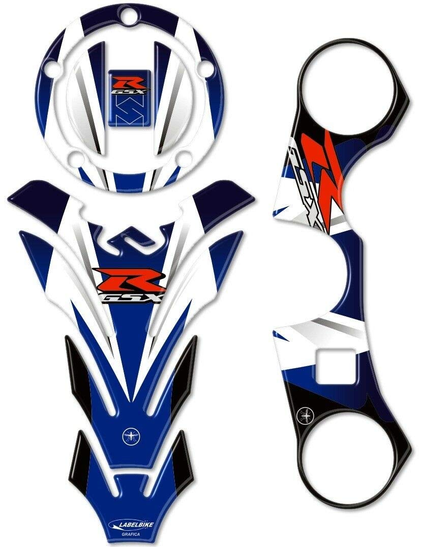 labelbike - 3D Protective Aufkleber KIT Kompatibel mit Suzuki GSX-R 600-750 von 2006 bis 2016
