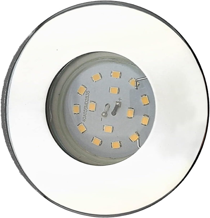 Trango 3er Set 6729IP65-038MOSD IP65 LED Einbaustrahler aus Edelstahl poliert inkl. 3x 5 W 3-Stufen