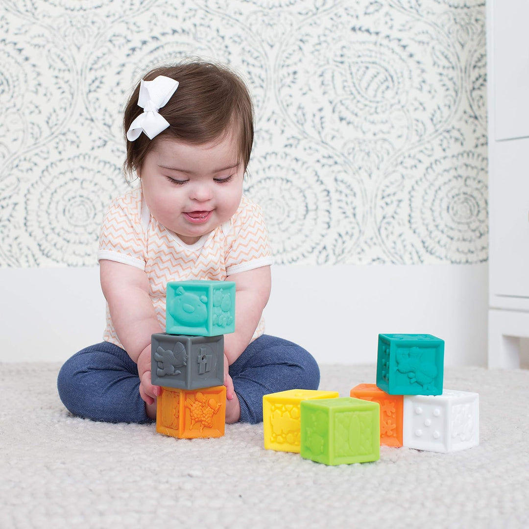 Infantino Sensory Balls Blocks & Buddies - 20-tlg. Set zum sensorischen Entdecken, der Entwicklung d