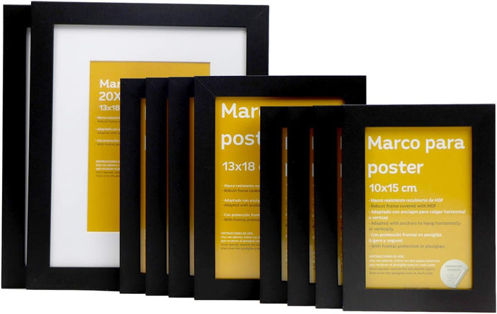 Nacnic 10-er Set Klassische Rahmen zum Schutz und Anzeige von Fotos, Diplome, Poster, Kunstdrücke in
