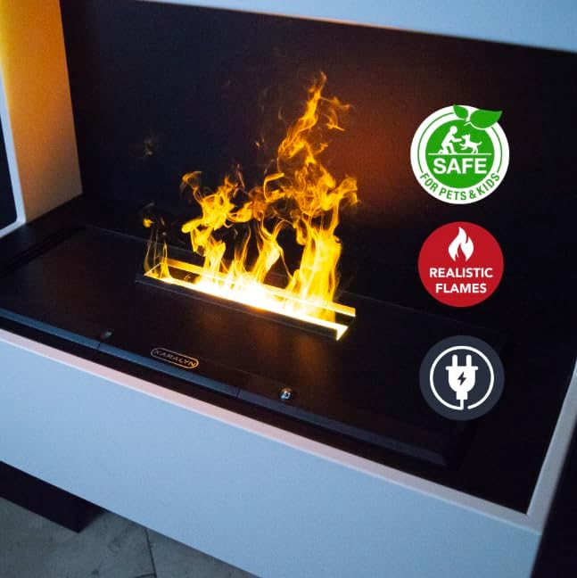 Xaralyn - Elektrischer Einbaukamin Xaralyn Cassette 600-2.4 Eco Opti-Myst Wasserdampfkamin mit Flach