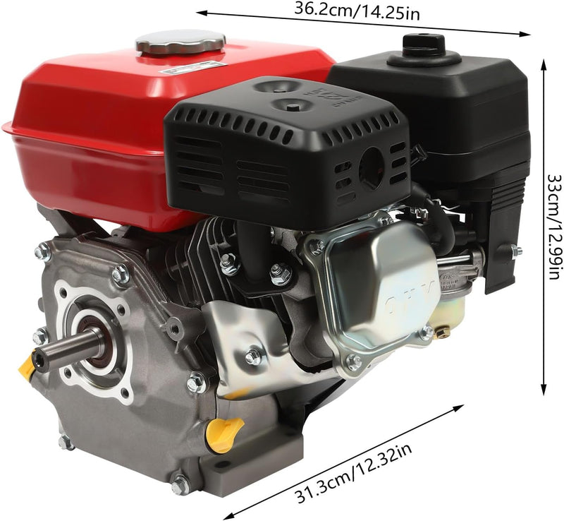 BJTDLLX 7.5 PS 210cc Benzinmotor Kartmotor Standmotor Antriebsmotor 4 Takt 3600 U/min Ersatzmotor 20