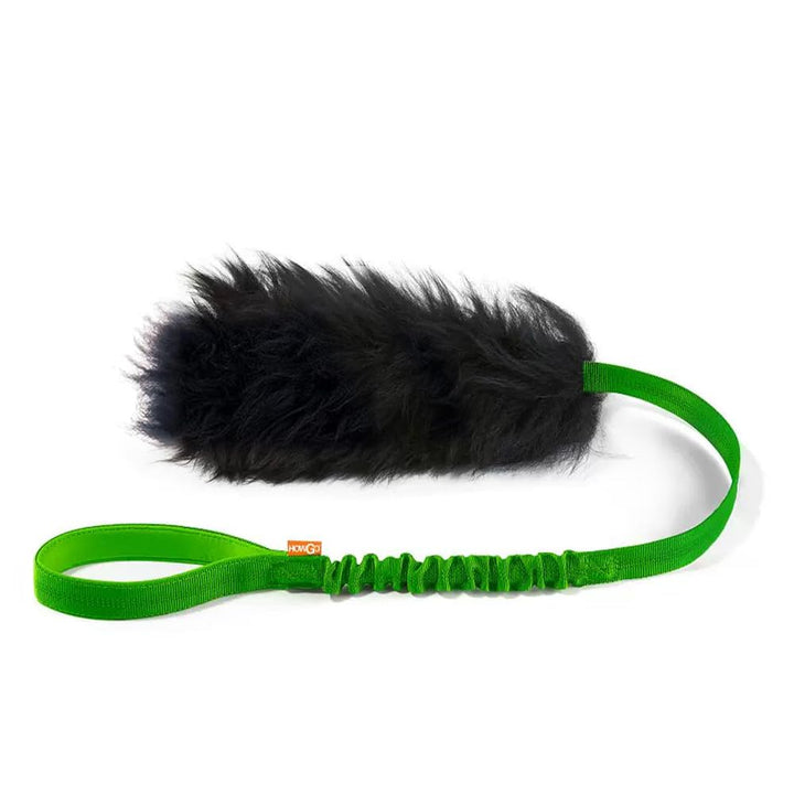 HOWGO Bungee-Chaser-Spielzeug für Hunde, 100% Schaffell, Bungee-Chaser-Spielzeug, Seil-Fogy, Zerrspi