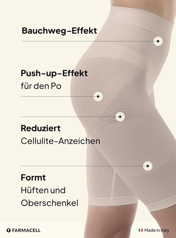 FarmaCell 312 Figurformende massierende Miederhose Anti Cellulite XL-XXL Beige, XL-XXL Beige