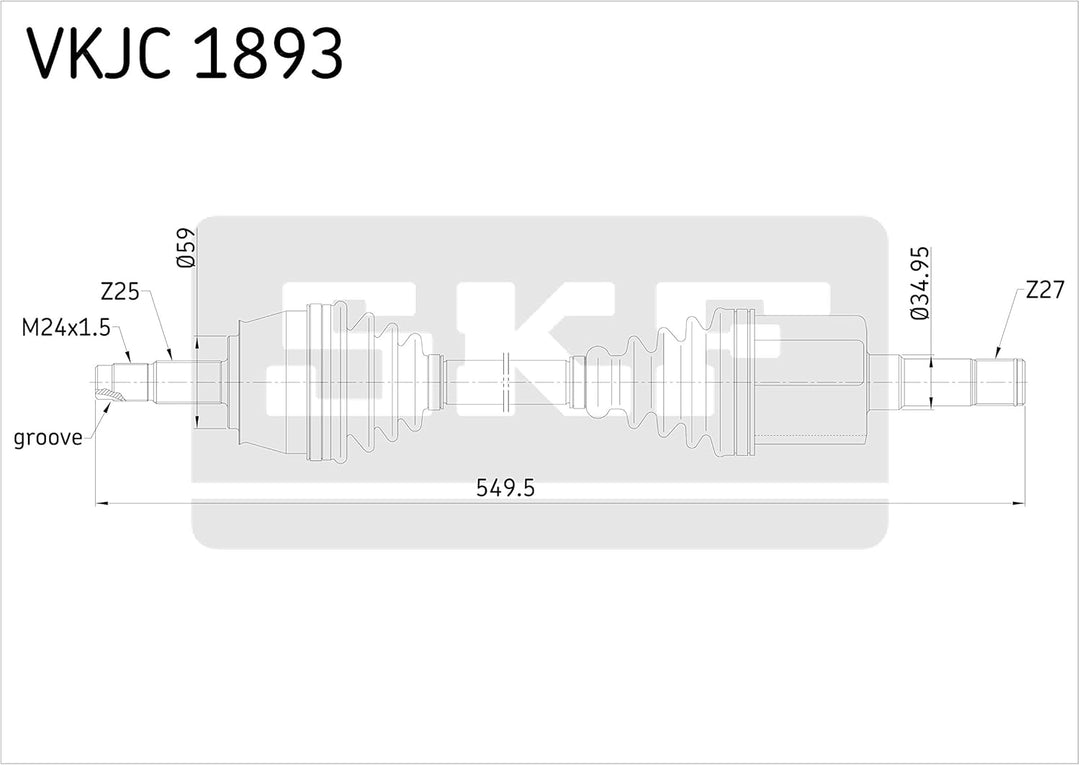 SKF VKJC 1893 Antriebswelle
