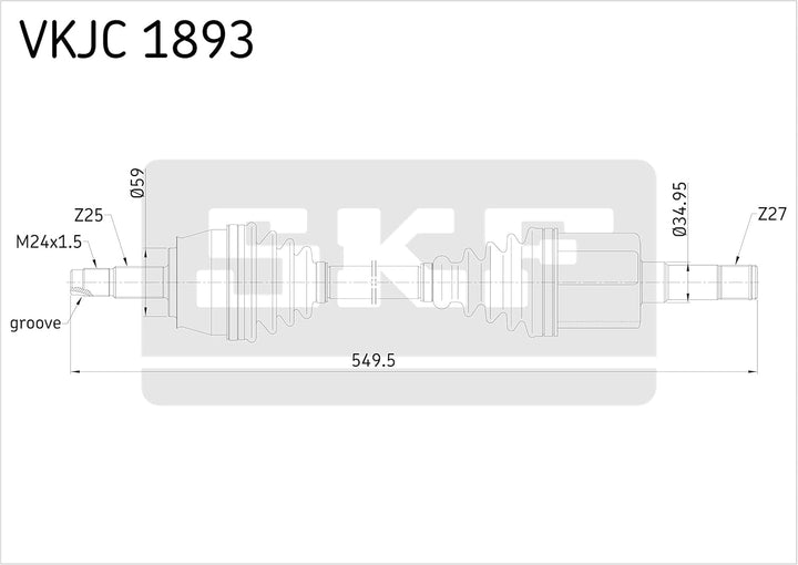 SKF VKJC 1893 Antriebswelle